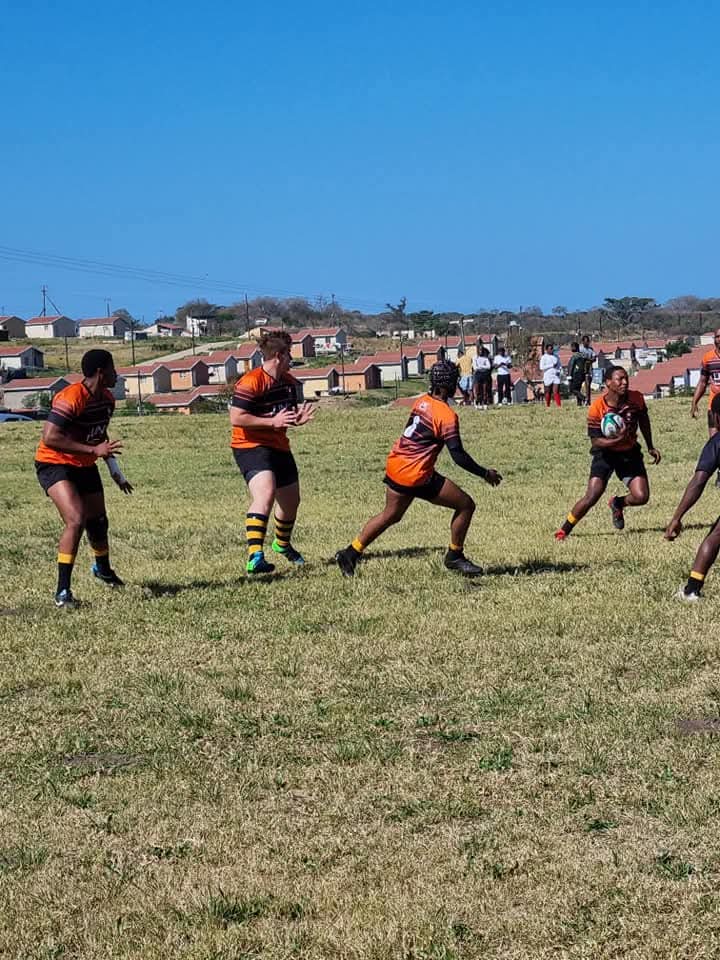 Lihle Mpambani of Olutsha Wolves in open play in 2021